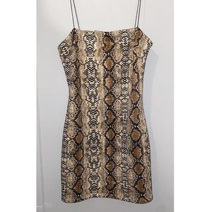 Snake Skin Mini Dress